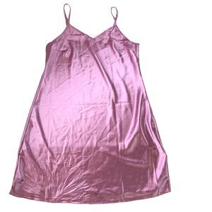 Avidlove Women’s Spaghetti Strap Midi Nightgown Lilac Shimmer Size XXL NWT